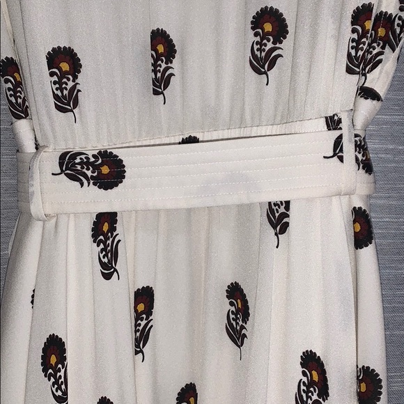 A.L.C. Cream Silk Floral Dress - Picture 9 of 9